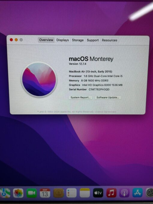 Apple MacBook Air A1466 specification