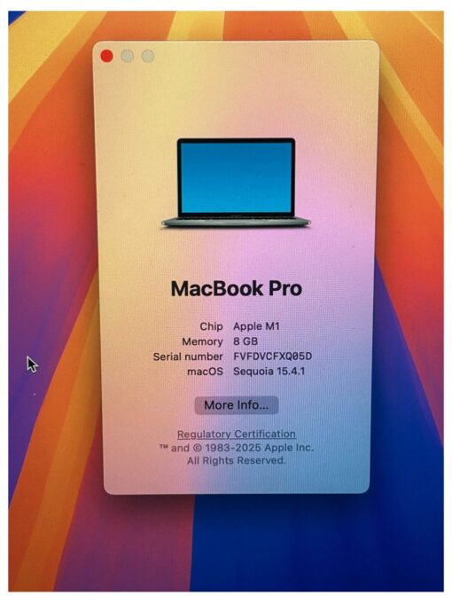 Apple MacBook Pro 16 inch A2485 specification