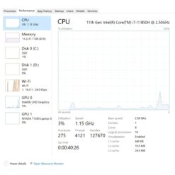 Dell Precision 5560 Touch – i7 11th Gen specification
